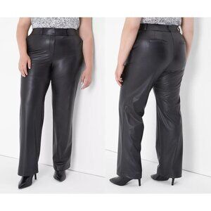 Lane Bryant Faux Leather Straight Leg Pants 12